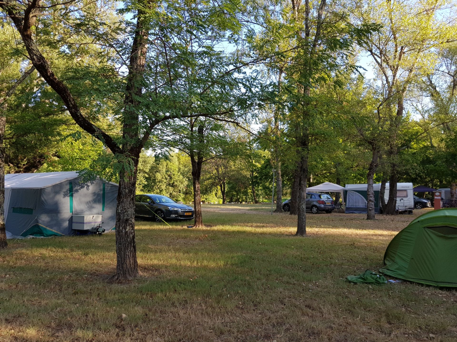 Plattegrond van de camping